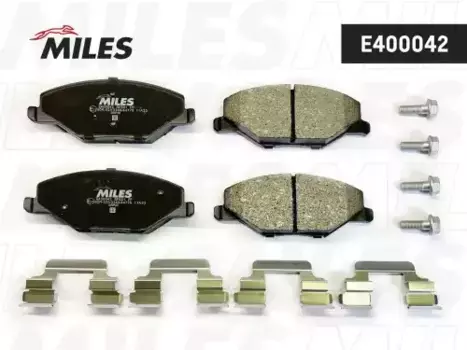 Тормозные колодки дисковые передняя ось MILES E400042