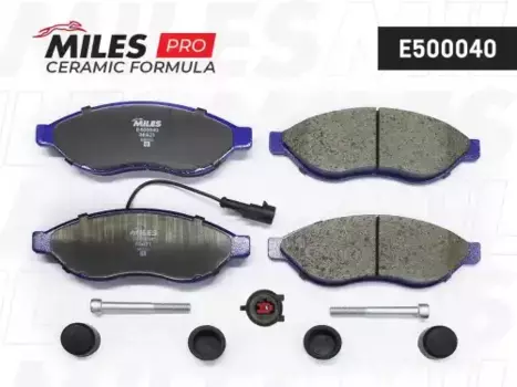 Тормозные колодки дисковые передняя ось MILES E500040
