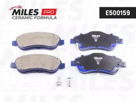 Тормозные колодки дисковые передняя ось MILES E500159