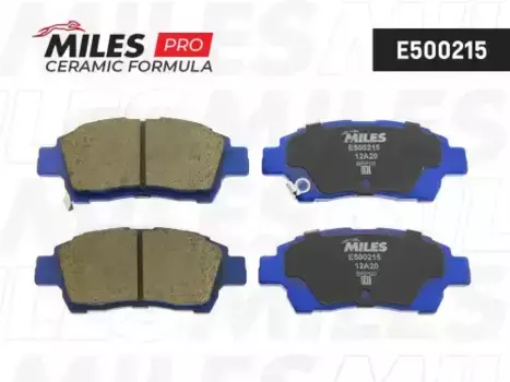 Тормозные колодки дисковые передняя ось MILES E500215
