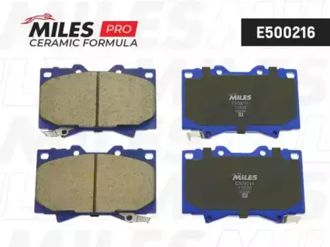 Тормозные колодки дисковые передняя ось MILES E500216