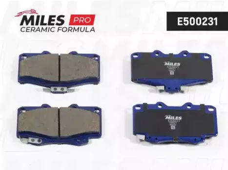 Тормозные колодки дисковые передняя ось MILES E500231