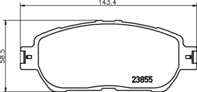 Тормозные колодки дисковые передняя ось NISSHINBO NP1024
