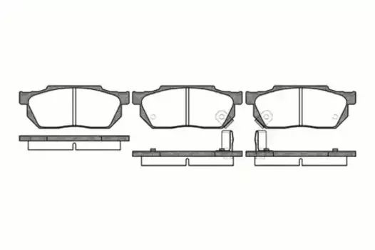 Тормозные колодки дисковые передняя ось REMSA 0193.02