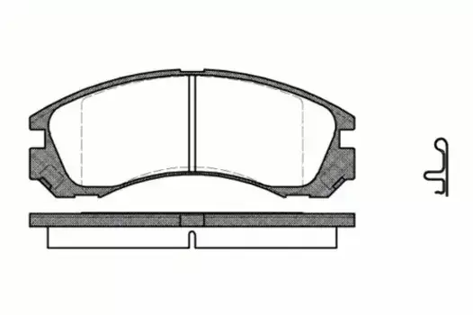 Тормозные колодки дисковые передняя ось REMSA 0354.22