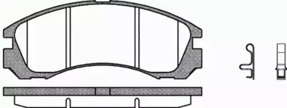 Тормозные колодки дисковые передняя ось REMSA 0354.32