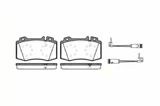 Тормозные колодки дисковые передняя ось REMSA 0769.02