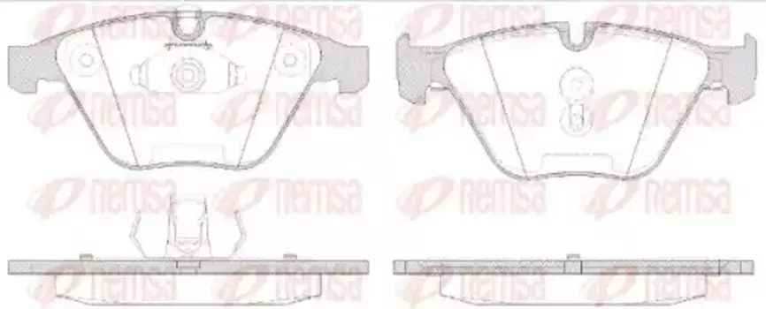 Тормозные колодки дисковые передняя ось REMSA 0857.50