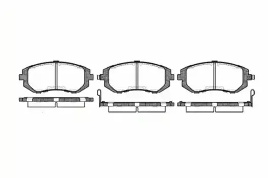 Тормозные колодки дисковые передняя ось REMSA 0951.02