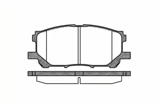 Тормозные колодки дисковые передняя ось REMSA 1039.00