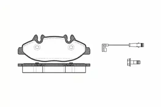 Тормозные колодки дисковые передняя ось REMSA 1109.02