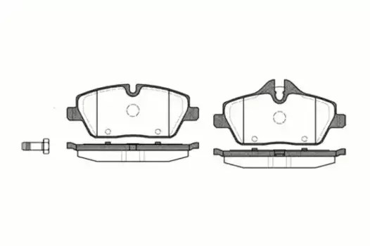 Тормозные колодки дисковые передняя ось REMSA 1131.00