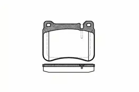 Тормозные колодки дисковые передняя ось REMSA 1193.00