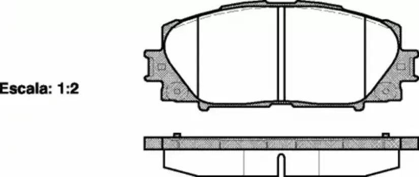 Тормозные колодки дисковые передняя ось REMSA 1224.00