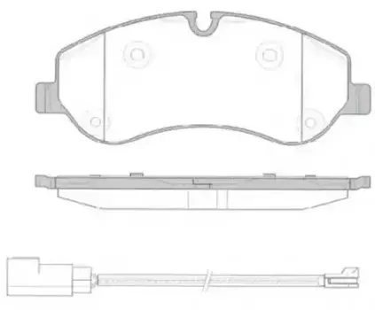Тормозные колодки дисковые передняя ось REMSA 1520.02
