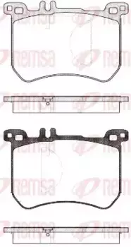 Тормозные колодки дисковые передняя ось REMSA 1533.00
