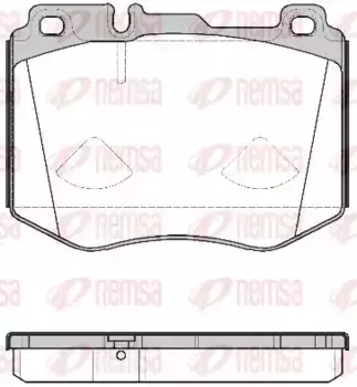 Тормозные колодки дисковые передняя ось REMSA 1604.00