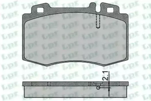 Тормозные колодки дисковые передняя ось LPR 05P899