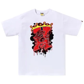 Футболка BAPE Graffiti WGM 'White', белый
