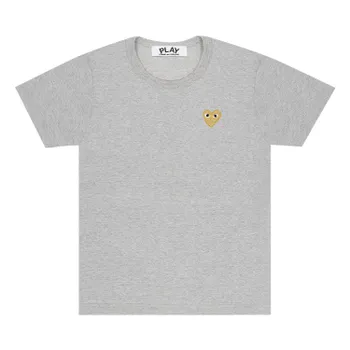 Футболка Comme des Garons PLAY Gold Heart, цвет Серый