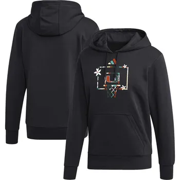 Мужской черный пуловер с капюшоном Miami Hurricanes Honoring Black Excellence adidas