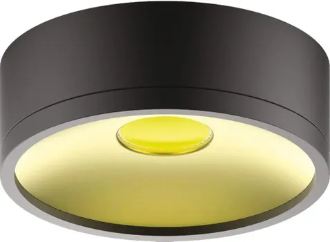 Светильник Gauss HD040 Overhead накл цил 12W 770lm 4000K 170-240V IP20 140*50мм черный золото LED