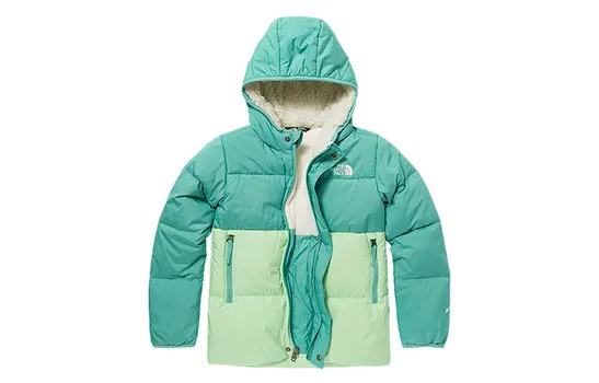 Детские пуховики/жилеты The North Face, зеленый