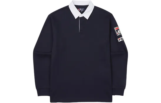 Рубашка поло унисекс синяя Fila, синий