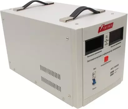 Стабилизатор напряжения Powerman AVS 10000D, 10000 VA, 10 кВт, клеммная колодка, белый
