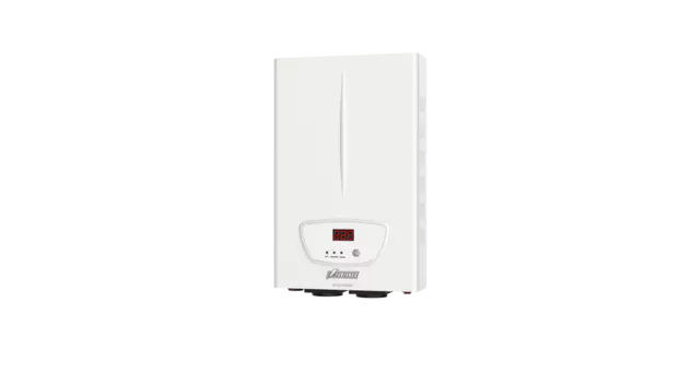 Стабилизатор напряжения Powerman AVS-2000S, 2000 VA, 2 кВт, EURO, белый