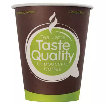 Стакан Формация Taste Quality HB70-180-0233, 150мл, 7см, ламинированный картон, печать (рисунок), 100шт. (606196)