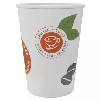 Стакан Huhtamaki Coffee-to-go, 400 мл, 9 см, ламинированный картон, печать (рисунок), 50 шт. (161S7А1600-0590)