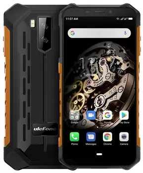 Смартфон Ulefone Armor X5, 5.5" 720x1440 IPS, MediaTek Helio P23 MT6763, 3Gb RAM, 32Gb, 3G/4G, NFC, Wi-Fi, BT, 2xCam, 2-Sim, 5000 мА⋅ч, Micro-USB, Android 9, черный/оранжевый, ударопрочный корпус (ULF-ARX5-OR)