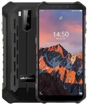 Смартфон Ulefone Armor X5 Pro, 5.5" 720x1440 IPS, MediaTek Helio A25, 4Gb RAM, 64Gb, 3G/4G, NFC, Wi-Fi, BT, 2xCam, 2-Sim, 5000 мАч, Micro-USB, Android 10, черный, ударопрочный корпус (ULF-ARX5PRO-BK)