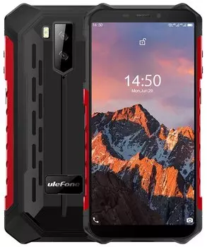Смартфон Ulefone Armor X5 Pro, 5.5" 720x1440 IPS, MediaTek Helio A25, 4Gb RAM, 64Gb, 3G/4G, NFC, Wi-Fi, BT, 2xCam, 2-Sim, 5000 мАч, Micro-USB, Android 10, черный, ударопрочный корпус (ULF-ARX5PRO-RD)