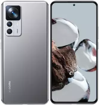 Смартфон Xiaomi 12T, 6.67" 1220x2712 AMOLED, MediaTek Dimensity 8100 Ultra, 8Gb RAM, 256Gb, 3G/4G/5G, NFC, Wi-Fi, BT, 3xCam, 2-Sim, 5000mAh, USB Type-C, Android 12, серебристый (MZB0CAFRU)