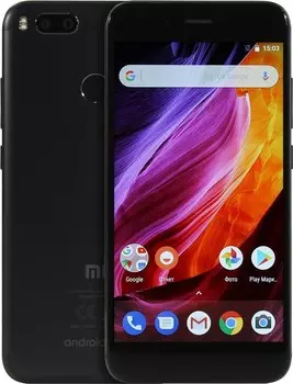 Смартфон Xiaomi Mi A1 32GB 5.5", 1920x1080 IPS, MSM8953, 4Gb RAM, 32Gb, 3G/LTE, WiFi, BT, 2x Cam, 2-Sim, 3080mAh, Android 7.1, черный (Плохая упаковка)