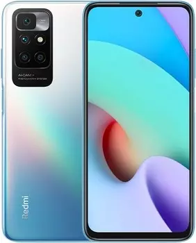Смартфон Xiaomi Redmi 10, 6.5" 1080x2400 IPS, MediaTek Helio G88, 4Gb RAM, 64Gb, 3G/4G, NFC, Wi-Fi, BT, 4xCam, 2-Sim, 5000mAh, USB Type-C, Android 11, синий (35234)