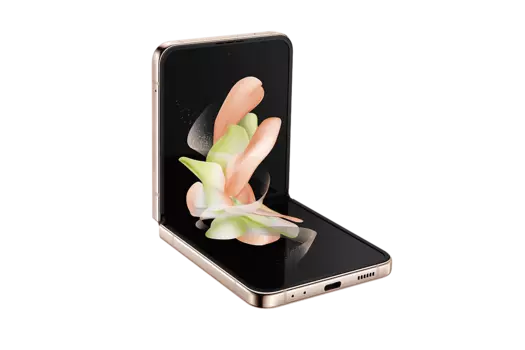 Смартфон Samsung Galaxy Z Flip 4, 6.7" 1080x2640 Dynamic AMOLED 2X, Qualcomm Snapdragon 8 Gen1, 8Gb RAM, 256Gb, 3G/4G/5G, NFC, Wi-Fi, BT, 2xCam, 2-Sim (nano SIM+eSIM), 3700mAh, USB Type-C, Android 12, золотистый (SM-F721BLBEMEA)