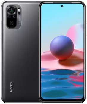Смартфон Xiaomi Redmi Note 10T, 6.5" 1080x2400 IPS, MediaTek Dimensity 700, 4Gb RAM, 128Gb, 3G/4G, NFC, Wi-Fi, BT, 3xCam, 2-Sim, 5000mAh, USB Type-C, Android 11, серый (33309)