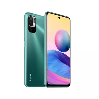 Смартфон Xiaomi Redmi Note 10T, 6.5" 1080x2400 IPS, MediaTek Dimensity 700, 4Gb RAM, 128Gb, 3G/4G, NFC, Wi-Fi, BT, 3xCam, 2-Sim, 5000mAh, USB Type-C, Android 11, зеленый (33304)
