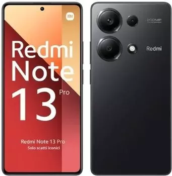 Смартфон Xiaomi Redmi Note 13 Pro, 6.67" 2400x1080 AMOLED, MediaTek Helio G99 Ultra, 8Gb RAM, 256Gb, 3G/4G, NFC, Wi-Fi, BT, 3xCam, 2-Sim, 5000 мАч, USB Type-C, Android 13, черный (MZB0FX1RU/52853)