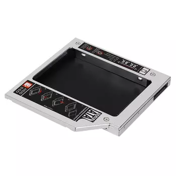 Сменный бокс для HDD Crown CM-CPS5.25B2.5, 1x2.5" в отсек 5.25" SATA, черный/серебристый (CM000003535)