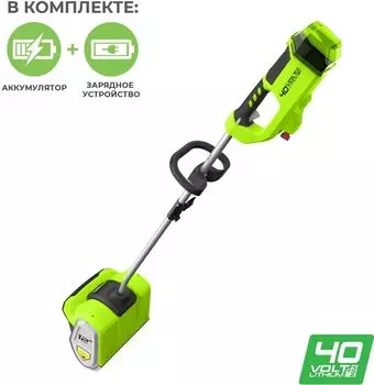 Снегоуборщик GreenWorks G-MAX 40V GD40SSK4, электрический, аккумуляторный, 9.2кг (2600807UB) АКБ 4А/ч + ЗУ