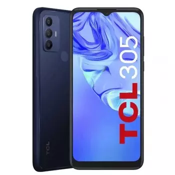 Смартфон TCL 305, 6.52" 720x1600 IPS, MediaTek Helio A22, 2Gb RAM, 32Gb, 3G/4G, Wi-Fi, BT, 3xCam, 2-Sim, 5000 мА⋅ч, USB Type-C, Android 11, синий