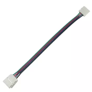 Соединительный кабель Ecola LED-Strip для светодиодной ленты, с двумя четырехконтактными зажимными разъемами (SC41C2ESB)