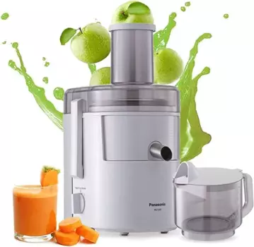 Соковыжималка центробежная Panasonic MJ-SJ01 800 Вт, белый (MJ-SJ01KTQ)