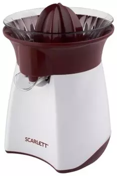 Соковыжималка для цитрусовых Scarlett SC-JE50C07 25 Вт, белый/красный (SC-JE50C07)