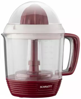 Соковыжималка для цитрусовых Scarlett SC-JE50C08 25 Вт, белый/бордовый (SC-JE50C08)