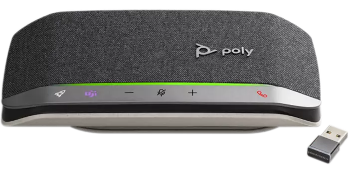 Спикерфон Poly SYNC 20+, беспроводной, Bluetooth, USB Type-C, Microsoft Teams (MS), 3200mAh, серый (216871-01)